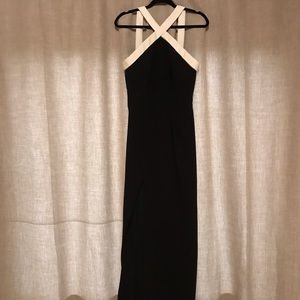 Amanda Uprichard altered neckline stunning gown.